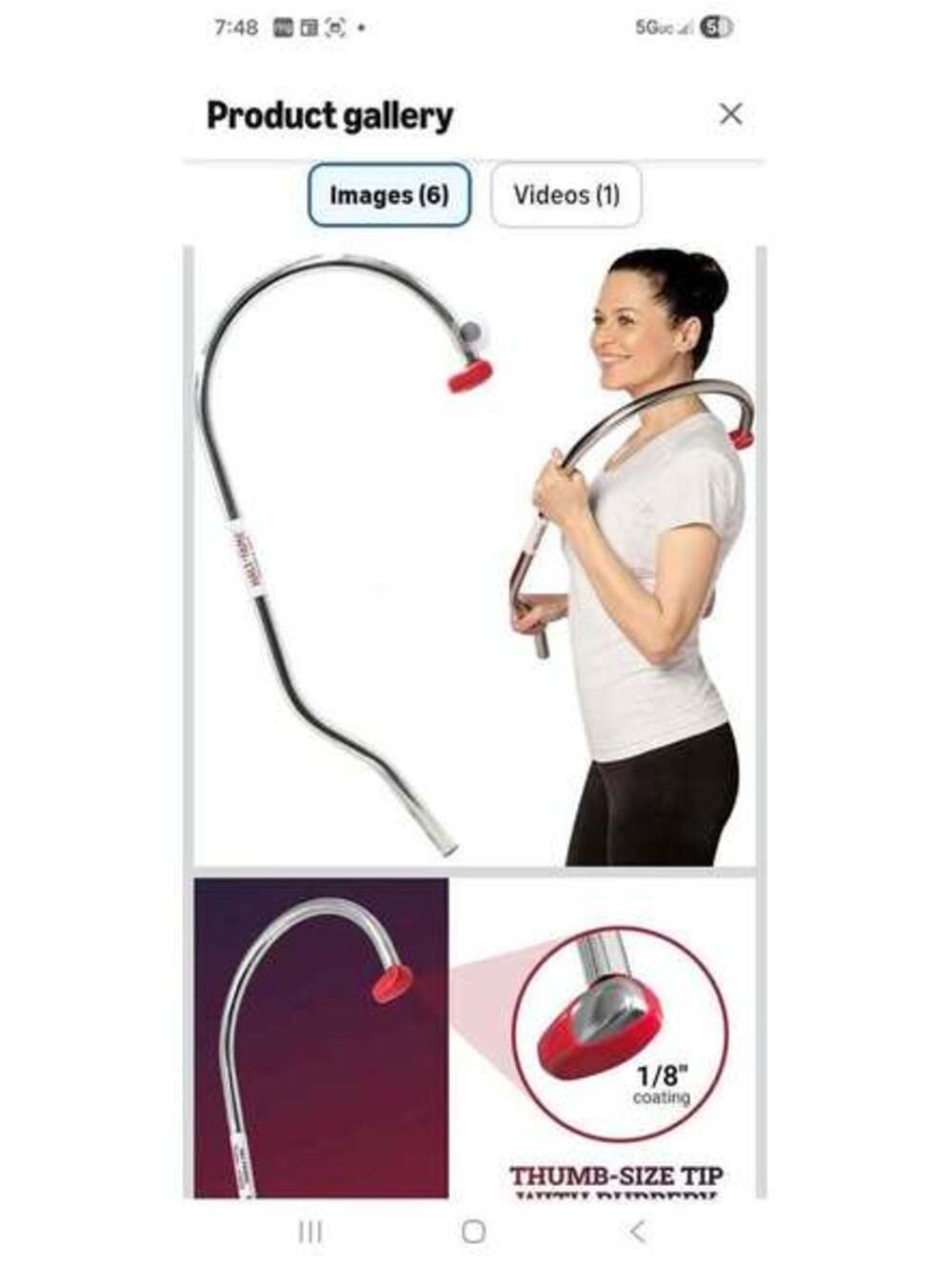 Neck & Back Massager Tool (Trigger Point Cane) - Picture 3 of 5